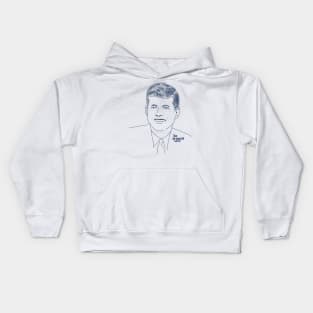 JFK monochrome ‘comic’ style Kids Hoodie